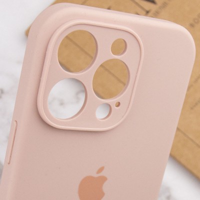 Чохол Silicone Case Full Camera Protective (AA) для Apple iPhone 15 Pro (6.1") Рожевий / Pink Sand Чохол Silicone Case Full Camera Protective (AA) для Apple iPhone 15 Pro (6.1") Рожевий / Pink Sand