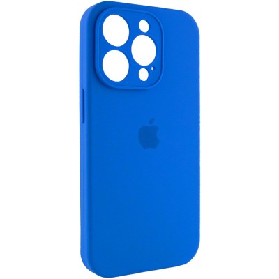 Чохол Silicone Case Full Camera Protective (AA) для Apple iPhone 15 Pro (6.1") Синій / Capri Blue Чохол Silicone Case Full Camera Protective (AA) для Apple iPhone 15 Pro (6.1") Синій / Capri Blue
