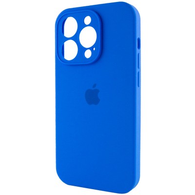 Чохол Silicone Case Full Camera Protective (AA) для Apple iPhone 15 Pro (6.1") Синій / Capri Blue Чохол Silicone Case Full Camera Protective (AA) для Apple iPhone 15 Pro (6.1") Синій / Capri Blue