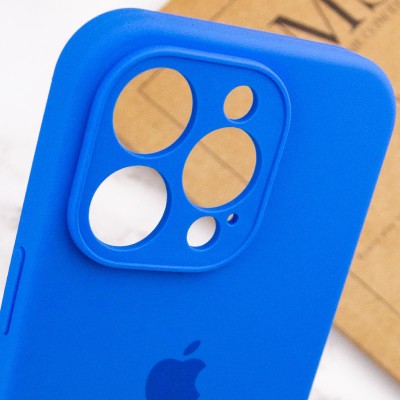 Чохол Silicone Case Full Camera Protective (AA) для Apple iPhone 15 Pro (6.1") Синій / Capri Blue Чохол Silicone Case Full Camera Protective (AA) для Apple iPhone 15 Pro (6.1") Синій / Capri Blue