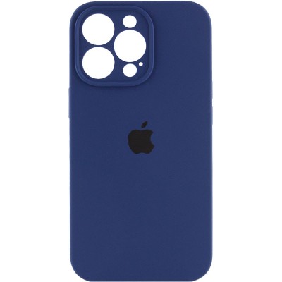 Чохол Silicone Case Full Camera Protective (AA) для Apple iPhone 15 Pro (6.1") Синій / Deep navy Чохол Silicone Case Full Camera Protective (AA) для Apple iPhone 15 Pro (6.1") Синій / Deep navy