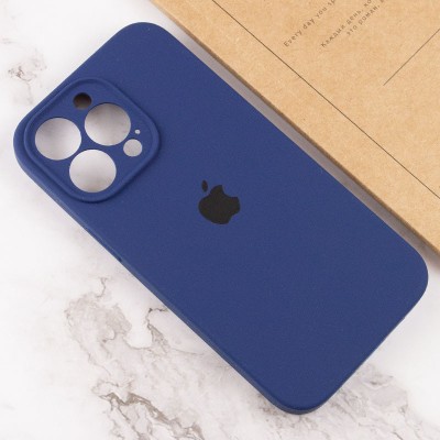 Чохол Silicone Case Full Camera Protective (AA) для Apple iPhone 15 Pro (6.1") Синій / Deep navy Чохол Silicone Case Full Camera Protective (AA) для Apple iPhone 15 Pro (6.1") Синій / Deep navy