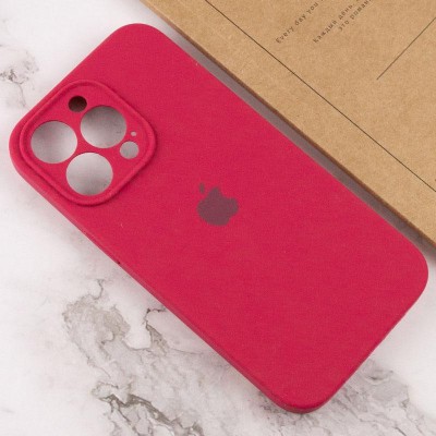 Чохол Silicone Case Full Camera Protective (AA) для Apple iPhone 15 Pro (6.1") Червоний / Rose Red Чохол Silicone Case Full Camera Protective (AA) для Apple iPhone 15 Pro (6.1") Червоний / Rose Red