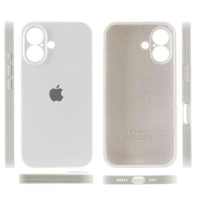 Чохол Silicone Case Full Camera Protective (AA) для Apple iPhone 16 (6.1") Білий / White Чохол Silicone Case Full Camera Protective (AA) для Apple iPhone 16 (6.1") Білий / White