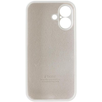 Чохол Silicone Case Full Camera Protective (AA) для Apple iPhone 16 (6.1") Білий / White Чохол Silicone Case Full Camera Protective (AA) для Apple iPhone 16 (6.1") Білий / White