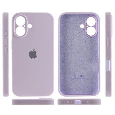 Чохол Silicone Case Full Camera Protective (AA) для Apple iPhone 16 (6.1") Бузковий / Lilac Чохол Silicone Case Full Camera Protective (AA) для Apple iPhone 16 (6.1") Бузковий / Lilac