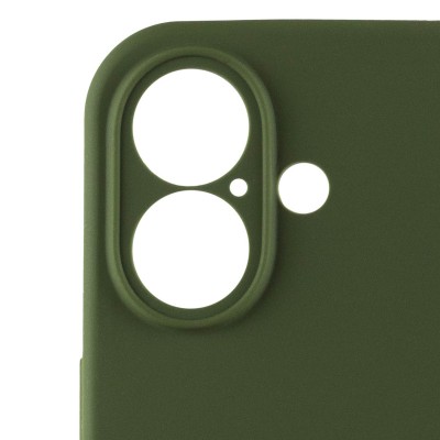 Чохол Silicone Case Full Camera Protective (AA) для Apple iPhone 16 (6.1") Зелений / Dark Olive Чохол Silicone Case Full Camera Protective (AA) для Apple iPhone 16 (6.1") Зелений / Dark Olive