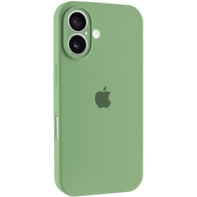 Чохол Silicone Case Full Camera Protective (AA) для Apple iPhone 16 (6.1") М'ятний / Mint Чохол Silicone Case Full Camera Protective (AA) для Apple iPhone 16 (6.1") М'ятний / Mint