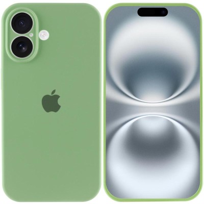Чохол Silicone Case Full Camera Protective (AA) для Apple iPhone 16 (6.1") М'ятний / Mint Чохол Silicone Case Full Camera Protective (AA) для Apple iPhone 16 (6.1") М'ятний / Mint