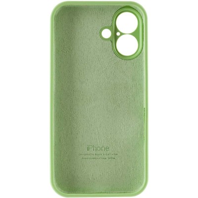 Чохол Silicone Case Full Camera Protective (AA) для Apple iPhone 16 (6.1") М'ятний / Mint Чохол Silicone Case Full Camera Protective (AA) для Apple iPhone 16 (6.1") М'ятний / Mint