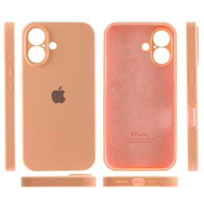 Чохол Silicone Case Full Camera Protective (AA) для Apple iPhone 16 (6.1") Помаранчевий / Cantaloupe Чохол Silicone Case Full Camera Protective (AA) для Apple iPhone 16 (6.1") Помаранчевий / Cantaloupe