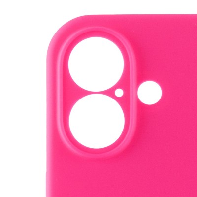 Чохол Silicone Case Full Camera Protective (AA) для Apple iPhone 16 (6.1") Рожевий / Barbie pink Чохол Silicone Case Full Camera Protective (AA) для Apple iPhone 16 (6.1") Рожевий / Barbie pink