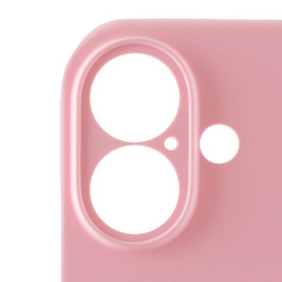 Чохол Silicone Case Full Camera Protective (AA) для Apple iPhone 16 (6.1") Рожевий / Light pink