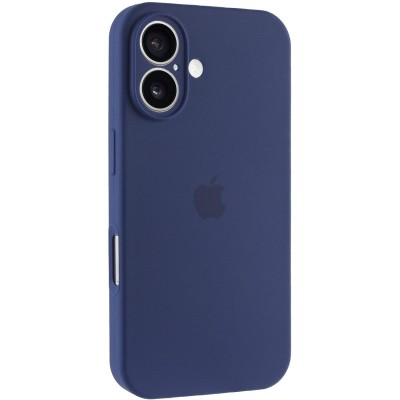 Чохол Silicone Case Full Camera Protective (AA) для Apple iPhone 16 (6.1") Синій / Deep navy Чохол Silicone Case Full Camera Protective (AA) для Apple iPhone 16 (6.1") Синій / Deep navy