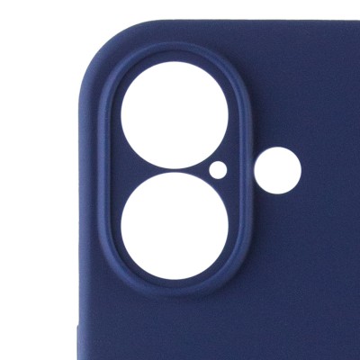 Чохол Silicone Case Full Camera Protective (AA) для Apple iPhone 16 (6.1") Синій / Deep navy Чохол Silicone Case Full Camera Protective (AA) для Apple iPhone 16 (6.1") Синій / Deep navy