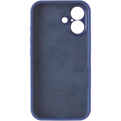 Чохол Silicone Case Full Camera Protective (AA) для Apple iPhone 16 (6.1") Синій / Deep navy Чохол Silicone Case Full Camera Protective (AA) для Apple iPhone 16 (6.1") Синій / Deep navy
