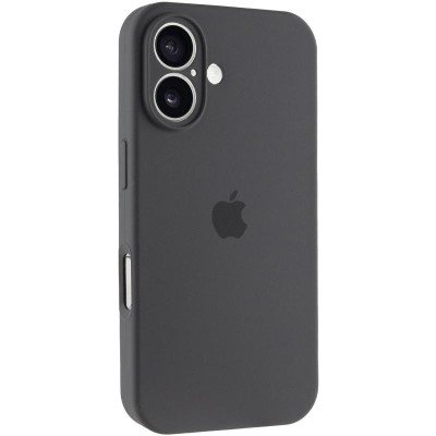 Чохол Silicone Case Full Camera Protective (AA) для Apple iPhone 16 (6.1") Сірий / Dark Gray Чохол Silicone Case Full Camera Protective (AA) для Apple iPhone 16 (6.1") Сірий / Dark Gray