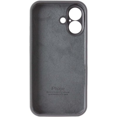 Чохол Silicone Case Full Camera Protective (AA) для Apple iPhone 16 (6.1") Сірий / Dark Gray Чохол Silicone Case Full Camera Protective (AA) для Apple iPhone 16 (6.1") Сірий / Dark Gray