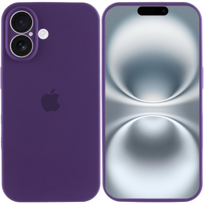 Чохол Silicone Case Full Camera Protective (AA) для Apple iPhone 16 (6.1") Фіолетовий / Amethyst Чохол Silicone Case Full Camera Protective (AA) для Apple iPhone 16 (6.1") Фіолетовий / Amethyst