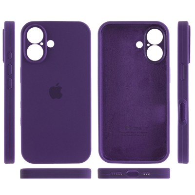 Чохол Silicone Case Full Camera Protective (AA) для Apple iPhone 16 (6.1") Фіолетовий / Amethyst Чохол Silicone Case Full Camera Protective (AA) для Apple iPhone 16 (6.1") Фіолетовий / Amethyst