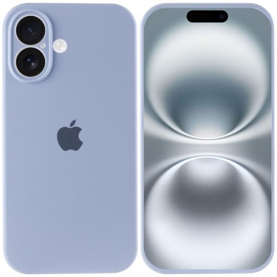 Чохол Silicone Case Full Camera Protective (AA) для Apple iPhone 16 Plus (6.7") Блакитний / Lilac Blue Чохол Silicone Case Full Camera Protective (AA) для Apple iPhone 16 Plus (6.7") Блакитний / Lilac Blue