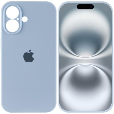 Чохол Silicone Case Full Camera Protective (AA) для Apple iPhone 16 Plus (6.7") Блакитний / Sweet Blue