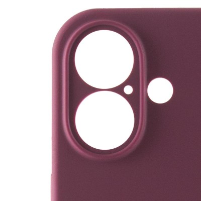 Чохол Silicone Case Full Camera Protective (AA) для Apple iPhone 16 Plus (6.7") Бордовий / Plum Чохол Silicone Case Full Camera Protective (AA) для Apple iPhone 16 Plus (6.7") Бордовий / Plum