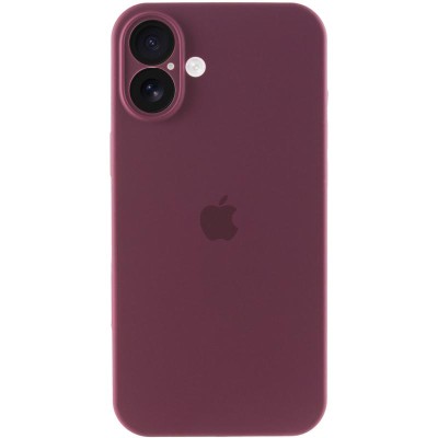 Чохол Silicone Case Full Camera Protective (AA) для Apple iPhone 16 Plus (6.7") Бордовий / Plum Чохол Silicone Case Full Camera Protective (AA) для Apple iPhone 16 Plus (6.7") Бордовий / Plum