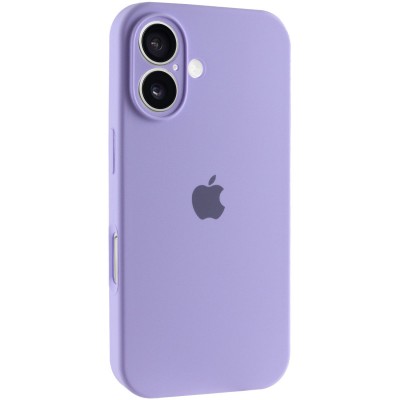 Чохол Silicone Case Full Camera Protective (AA) для Apple iPhone 16 Plus (6.7") Бузковий / Dasheen Чохол Silicone Case Full Camera Protective (AA) для Apple iPhone 16 Plus (6.7") Бузковий / Dasheen