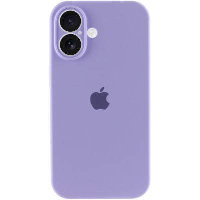 Чохол Silicone Case Full Camera Protective (AA) для Apple iPhone 16 Plus (6.7") Бузковий / Dasheen Чохол Silicone Case Full Camera Protective (AA) для Apple iPhone 16 Plus (6.7") Бузковий / Dasheen