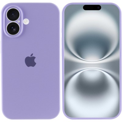 Чохол Silicone Case Full Camera Protective (AA) для Apple iPhone 16 Plus (6.7") Бузковий / Dasheen Чохол Silicone Case Full Camera Protective (AA) для Apple iPhone 16 Plus (6.7") Бузковий / Dasheen