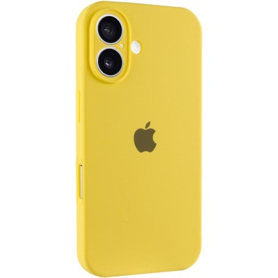Чохол Silicone Case Full Camera Protective (AA) для Apple iPhone 16 Plus (6.7") Жовтий / Yellow Чохол Silicone Case Full Camera Protective (AA) для Apple iPhone 16 Plus (6.7") Жовтий / Yellow