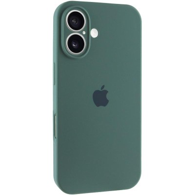 Чохол Silicone Case Full Camera Protective (AA) для Apple iPhone 16 Plus (6.7") Зелений / Pine green Чохол Silicone Case Full Camera Protective (AA) для Apple iPhone 16 Plus (6.7") Зелений / Pine green