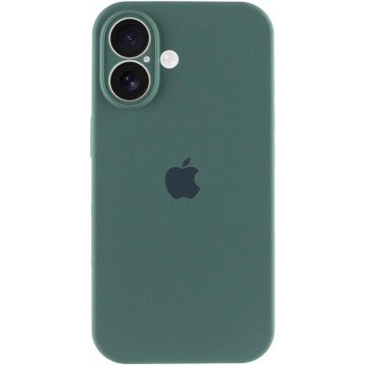 Чохол Silicone Case Full Camera Protective (AA) для Apple iPhone 16 Plus (6.7") Зелений / Pine green Чохол Silicone Case Full Camera Protective (AA) для Apple iPhone 16 Plus (6.7") Зелений / Pine green