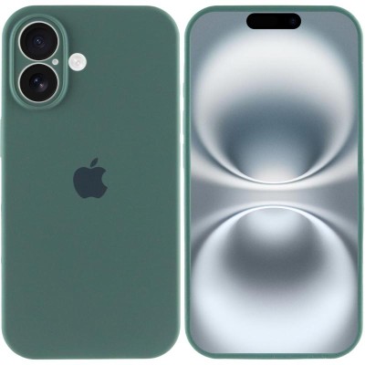 Чохол Silicone Case Full Camera Protective (AA) для Apple iPhone 16 Plus (6.7") Зелений / Pine green Чохол Silicone Case Full Camera Protective (AA) для Apple iPhone 16 Plus (6.7") Зелений / Pine green