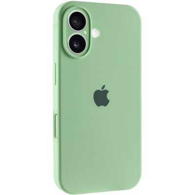 Чохол Silicone Case Full Camera Protective (AA) для Apple iPhone 16 Plus (6.7") Зелений / Pistachio Чохол Silicone Case Full Camera Protective (AA) для Apple iPhone 16 Plus (6.7") Зелений / Pistachio