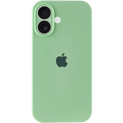 Чохол Silicone Case Full Camera Protective (AA) для Apple iPhone 16 Plus (6.7") Зелений / Pistachio Чохол Silicone Case Full Camera Protective (AA) для Apple iPhone 16 Plus (6.7") Зелений / Pistachio