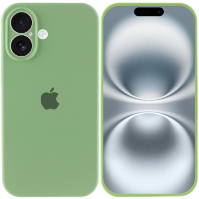Чохол Silicone Case Full Camera Protective (AA) для Apple iPhone 16 Plus (6.7") М'ятний / Mint Чохол Silicone Case Full Camera Protective (AA) для Apple iPhone 16 Plus (6.7") М'ятний / Mint