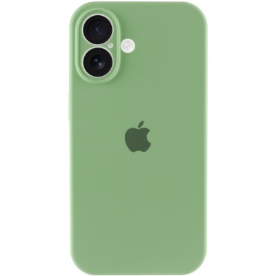 Чохол Silicone Case Full Camera Protective (AA) для Apple iPhone 16 Plus (6.7") М'ятний / Mint Чохол Silicone Case Full Camera Protective (AA) для Apple iPhone 16 Plus (6.7") М'ятний / Mint