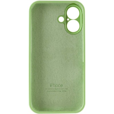Чохол Silicone Case Full Camera Protective (AA) для Apple iPhone 16 Plus (6.7") М'ятний / Mint Чохол Silicone Case Full Camera Protective (AA) для Apple iPhone 16 Plus (6.7") М'ятний / Mint