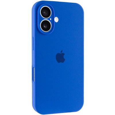 Чохол Silicone Case Full Camera Protective (AA) для Apple iPhone 16 Plus (6.7") Синій / Capri Blue Чохол Silicone Case Full Camera Protective (AA) для Apple iPhone 16 Plus (6.7") Синій / Capri Blue