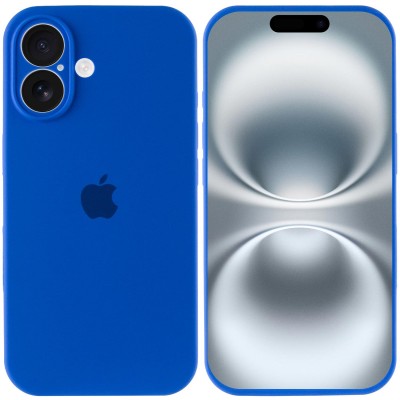 Чохол Silicone Case Full Camera Protective (AA) для Apple iPhone 16 Plus (6.7") Синій / Capri Blue Чохол Silicone Case Full Camera Protective (AA) для Apple iPhone 16 Plus (6.7") Синій / Capri Blue