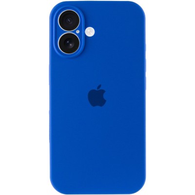 Чохол Silicone Case Full Camera Protective (AA) для Apple iPhone 16 Plus (6.7") Синій / Capri Blue Чохол Silicone Case Full Camera Protective (AA) для Apple iPhone 16 Plus (6.7") Синій / Capri Blue