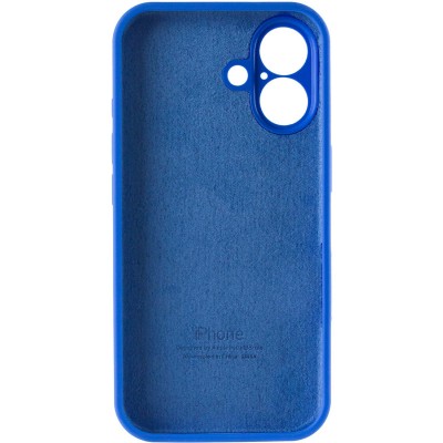 Чохол Silicone Case Full Camera Protective (AA) для Apple iPhone 16 Plus (6.7") Синій / Capri Blue Чохол Silicone Case Full Camera Protective (AA) для Apple iPhone 16 Plus (6.7") Синій / Capri Blue
