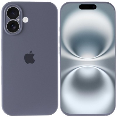 Чохол Silicone Case Full Camera Protective (AA) для Apple iPhone 16 Plus (6.7") Сірий / Lavender Gray Чохол Silicone Case Full Camera Protective (AA) для Apple iPhone 16 Plus (6.7") Сірий / Lavender Gray