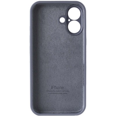 Чохол Silicone Case Full Camera Protective (AA) для Apple iPhone 16 Plus (6.7") Сірий / Lavender Gray Чохол Silicone Case Full Camera Protective (AA) для Apple iPhone 16 Plus (6.7") Сірий / Lavender Gray