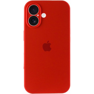 Чохол Silicone Case Full Camera Protective (AA) для Apple iPhone 16 Plus (6.7") Червоний / Red Чохол Silicone Case Full Camera Protective (AA) для Apple iPhone 16 Plus (6.7") Червоний / Red
