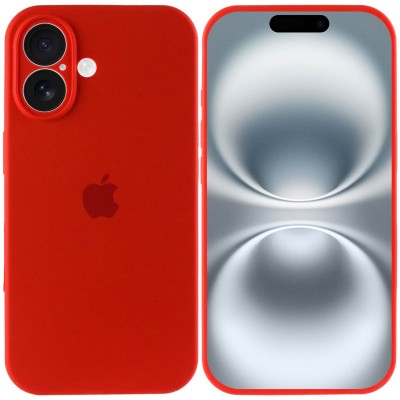 Чохол Silicone Case Full Camera Protective (AA) для Apple iPhone 16 Plus (6.7") Червоний / Red Чохол Silicone Case Full Camera Protective (AA) для Apple iPhone 16 Plus (6.7") Червоний / Red