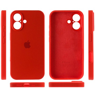 Чохол Silicone Case Full Camera Protective (AA) для Apple iPhone 16 Plus (6.7") Червоний / Red Чохол Silicone Case Full Camera Protective (AA) для Apple iPhone 16 Plus (6.7") Червоний / Red