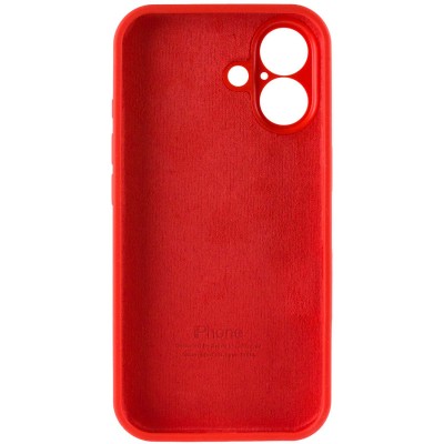 Чохол Silicone Case Full Camera Protective (AA) для Apple iPhone 16 Plus (6.7") Червоний / Red Чохол Silicone Case Full Camera Protective (AA) для Apple iPhone 16 Plus (6.7") Червоний / Red